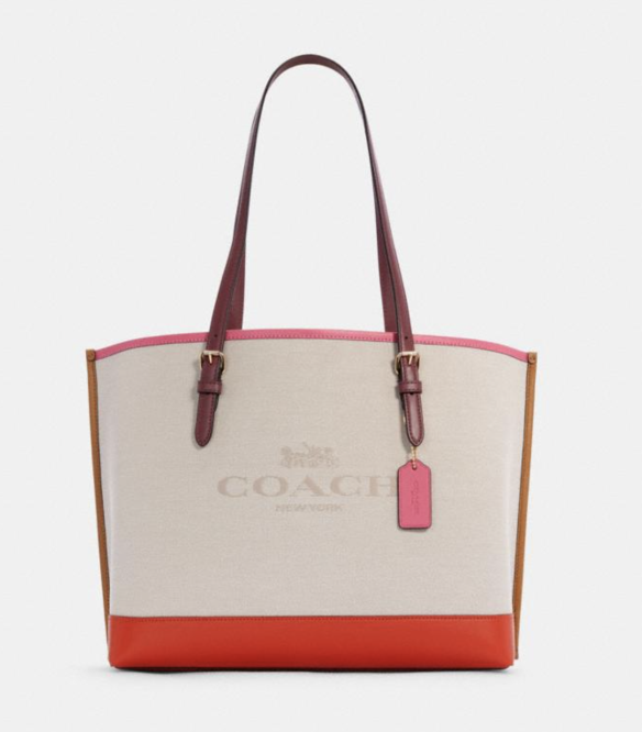 Coach Beige/Pink Signature Coated Canvas and Leather Jes Crossbody Bag  Coach | The Luxury Closet
