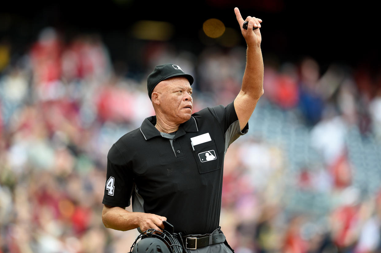 Home plate umpire Kerwin Danley.