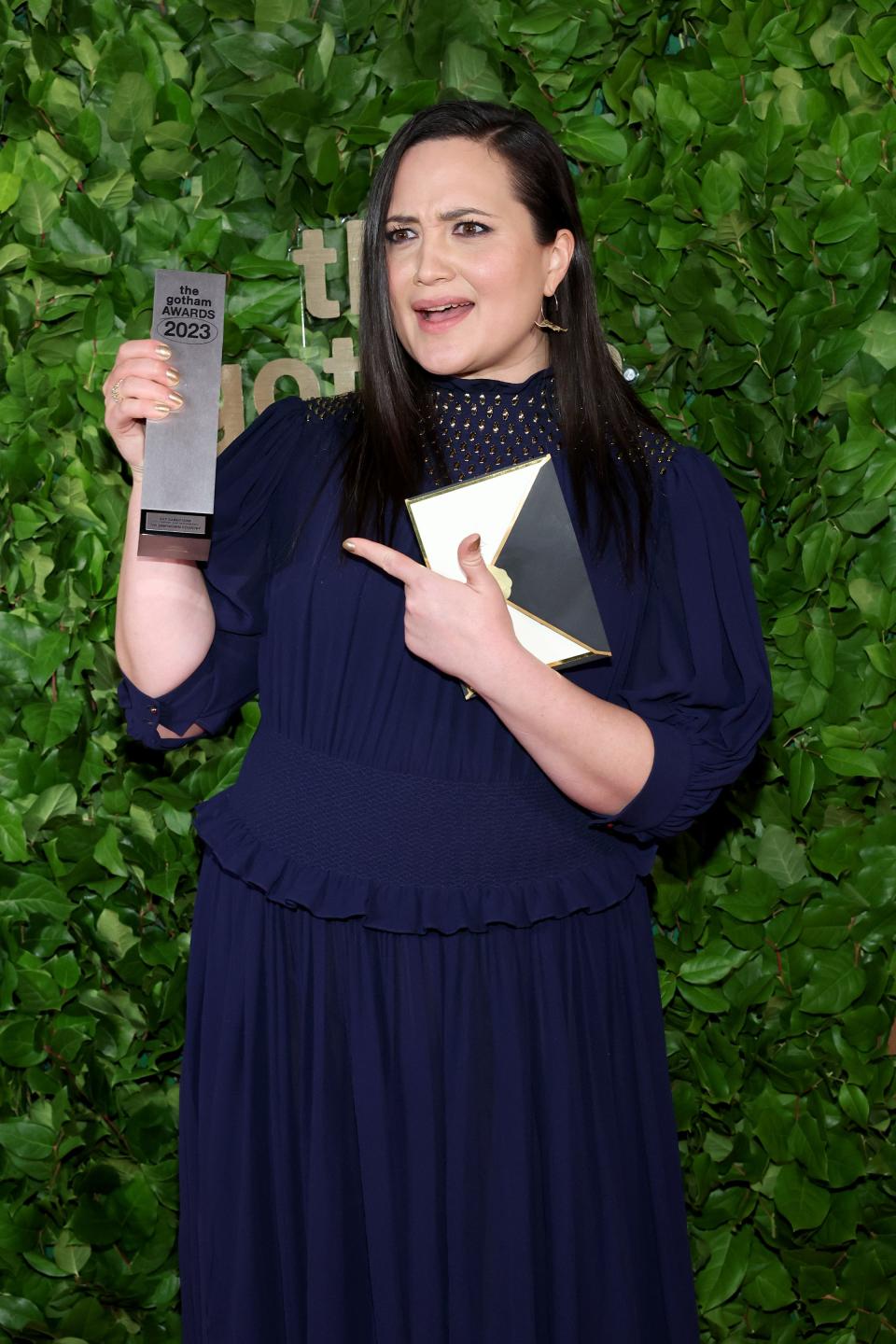 Lily Gladstone won outstanding lead performance for "The Unknown Country" at last month's Gotham Awards in New York.