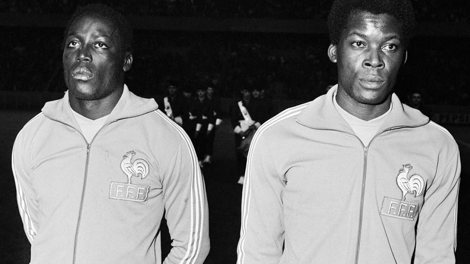 Jean-Pierre Adams and Marius Tresor, pictured here in action for France.