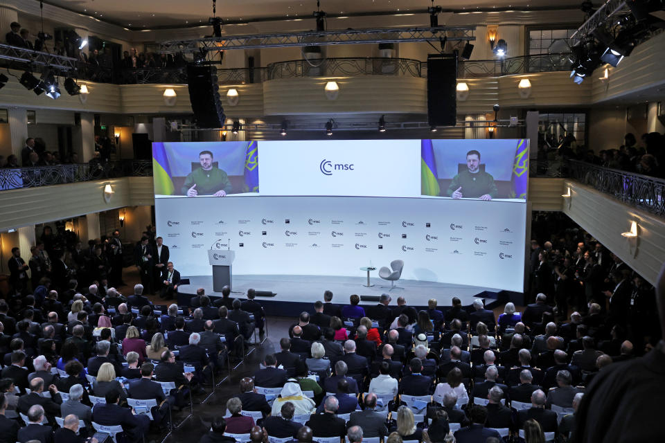 Der ukrainische Präsident Wolodymyr Selenskyj bei der Sicherheitskonferenz in München.  (Bild: Johannes Simon/Getty Images)