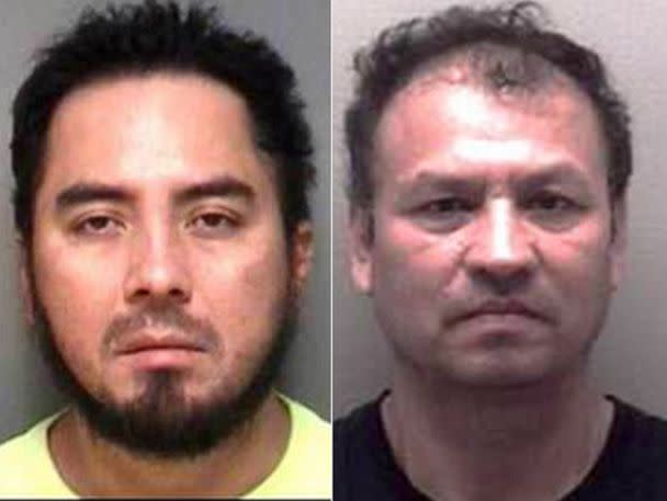 PHOTO: Richmond police released the mug shots Wednesday of suspects Rolman Balacarcel, left, and Julio Alvardo-Dubon. (Richmond Police Department)