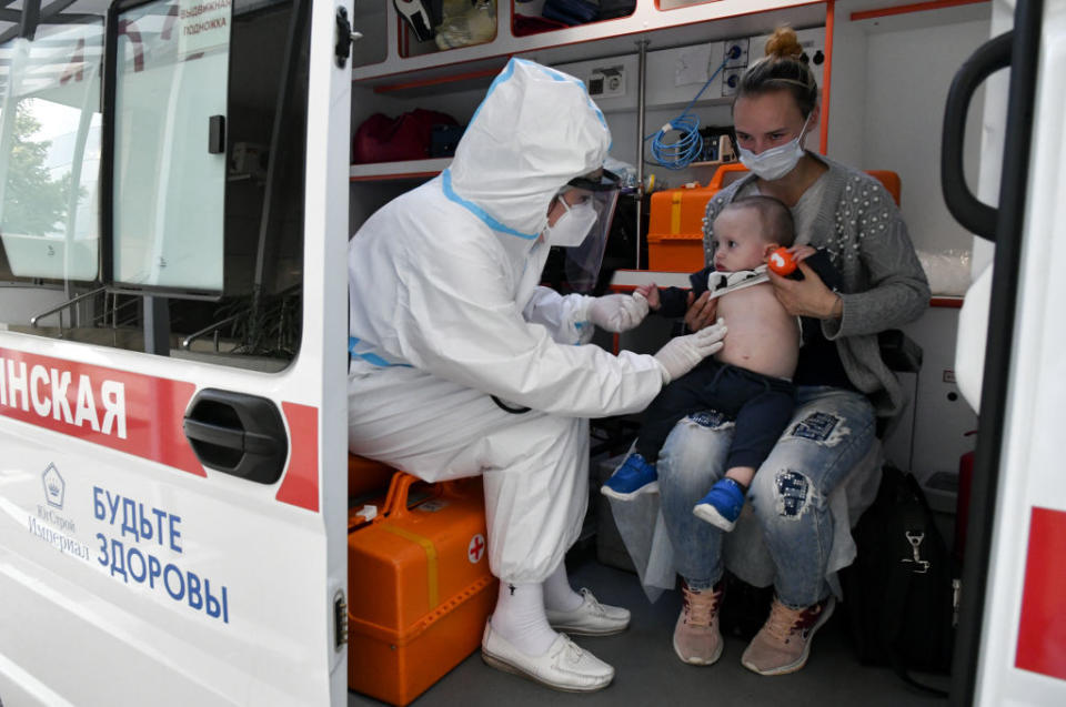 Russia has officially suffered more than 215,000 coronavirus deaths during the pandemic. Source: Getty