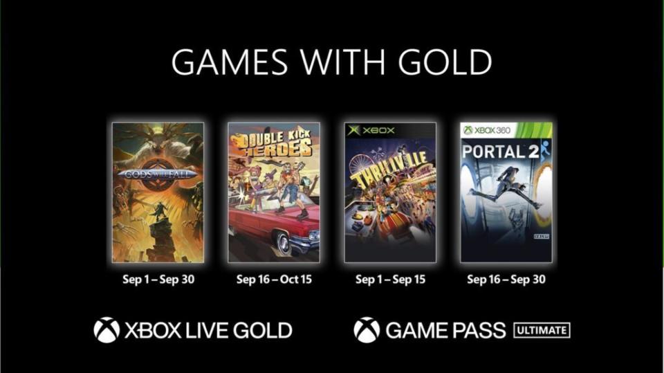 Les jeux Xbox offerts en septembre