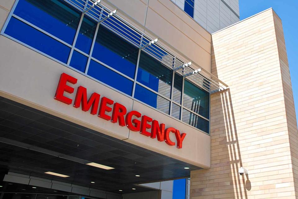 <p>Getty</p> stock image of emergency hospital sign