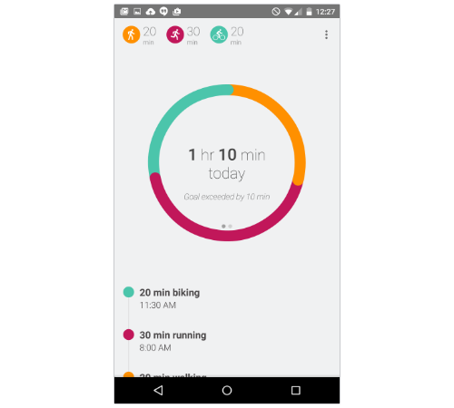 Google Fit screenshot