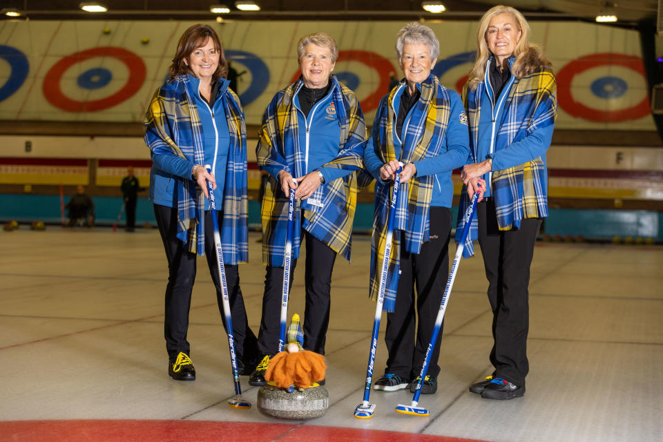 Mhairi Baird, Isla Kinnear, Terry Paterson and Karen Jack are part of the team (My Name’5 Doddie Foundation/PA)