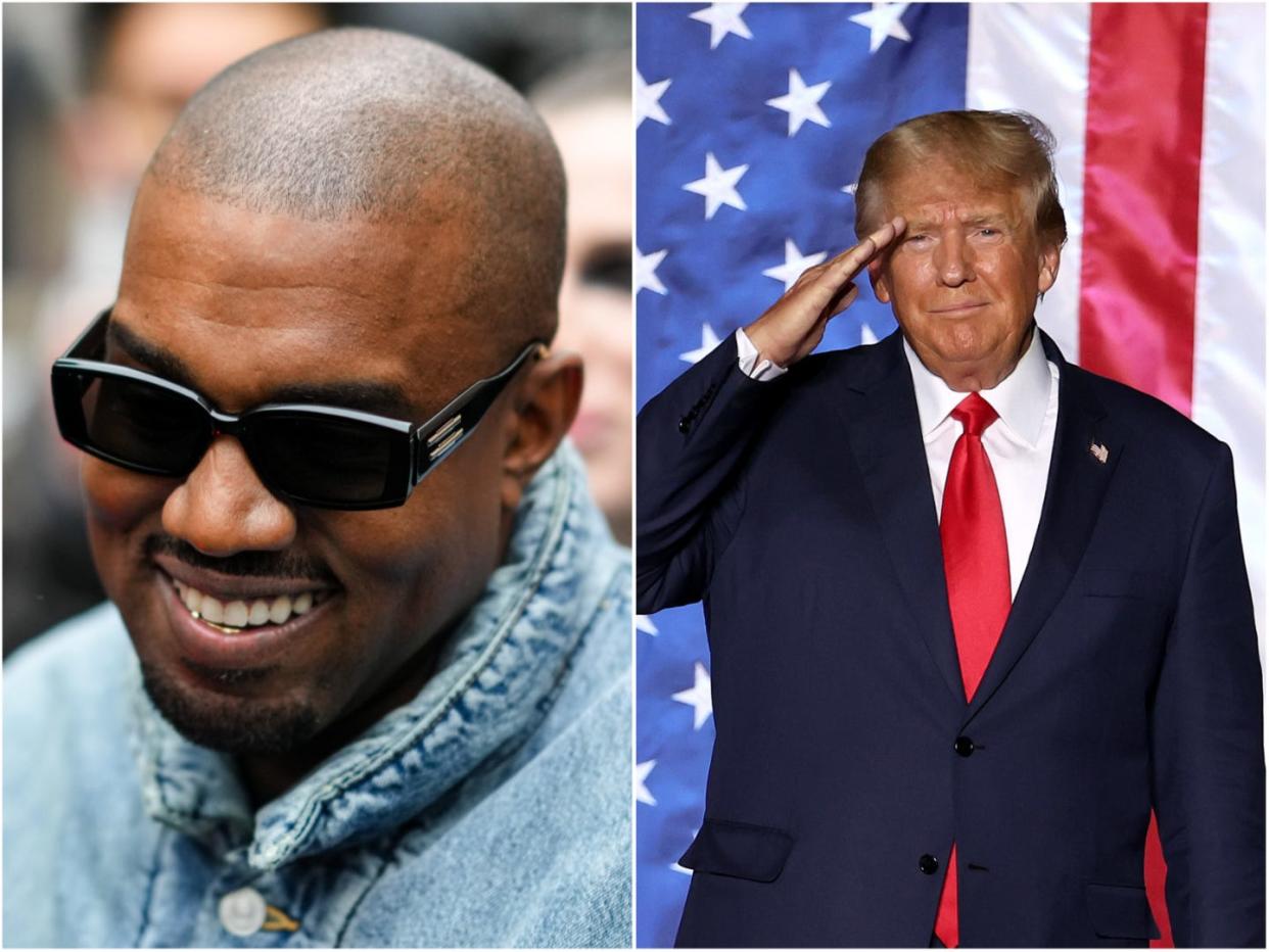 Kanye West and Donald Trump.