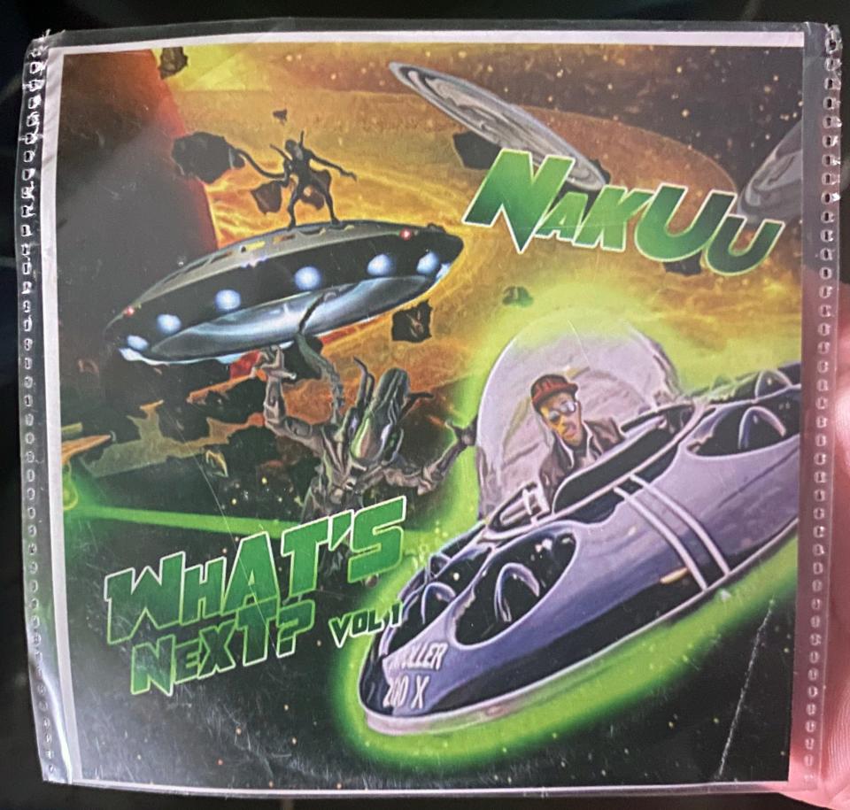 Nakuu's first ill-fated CD cover art that was found on CDs strewn down a hallway in ninth grade.