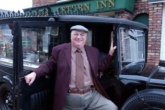 Soap star: as undertaker Archie Shuttleworth in ‘Coronation Street’ (ITV/Rex)