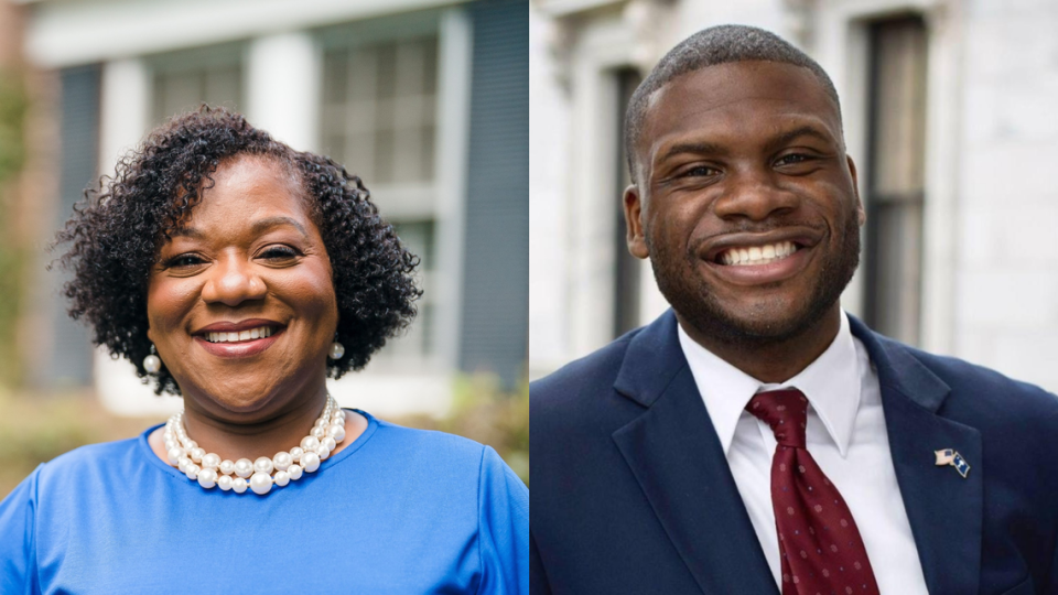 Former Columbia City Council member Tameika Isaac Devine and state Rep. Kambrell Garvin.