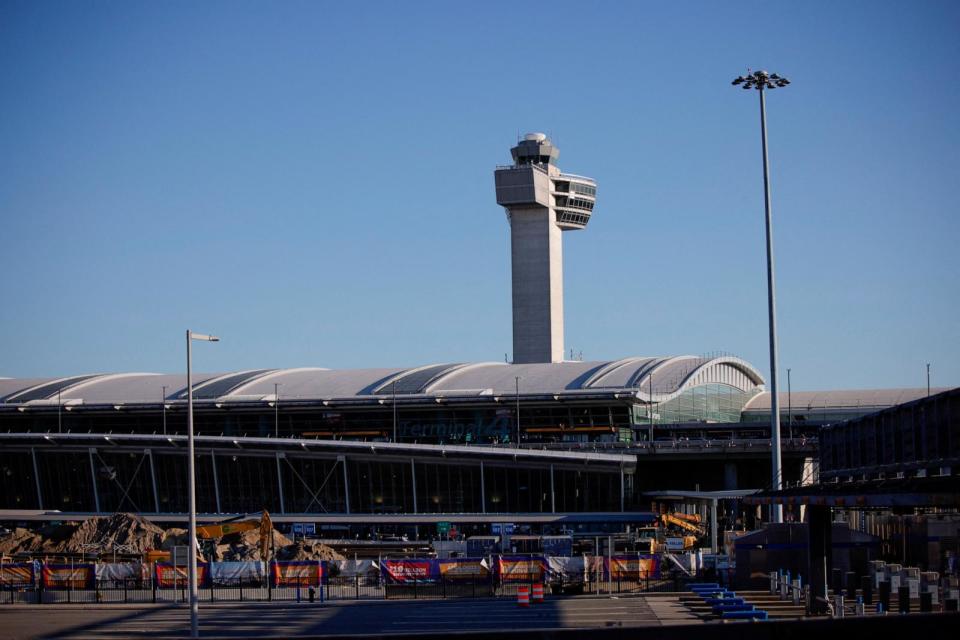 PHOTO: Exterior view of JFK Airport in New York, Nov.r 19, 2023.  (Kena Betancur/AFP via Getty Images)