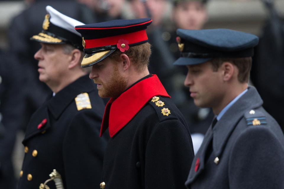 <p>It isn't just Meghan breaking rules; when Prince Harry appeared alongside his father, Prince Charles, and his brother, Prince William, to lay wreaths on Remembrance Day, he kept his full beard while on official duty in a British Army uniform.</p>