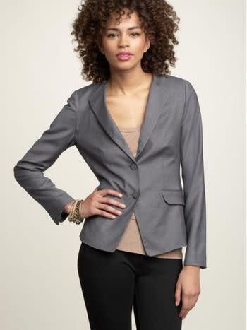 twill blazer gap