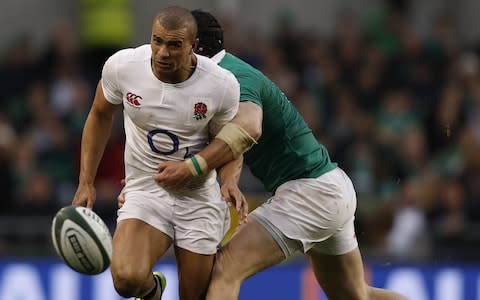 Jonathan Joseph in action for England - Credit: AFP