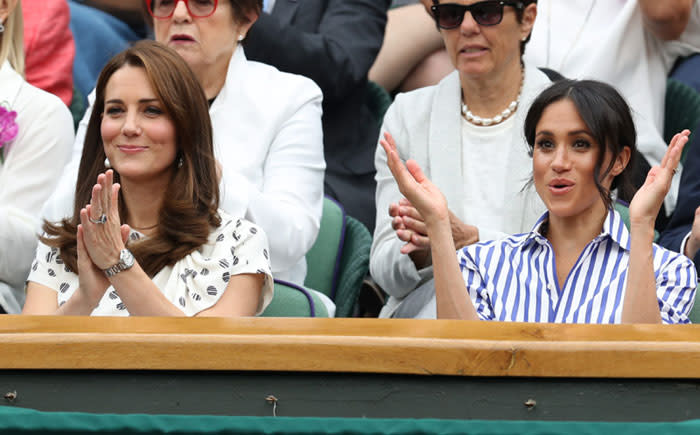 Las Duquesas de Cambridge y Sussex en Wimbledon