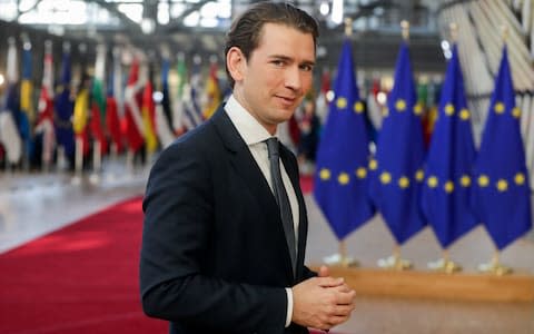  Sebastian Kurz - Credit: STEPHANIE LECOCQ/EPA-EFE/REX