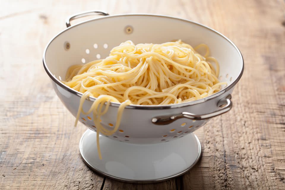 How have you been draining your pasta? Photo: Getty