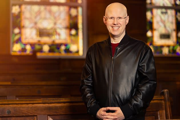 Matt Lucas on the set of Who Do You Think You Are? earlier this year (Photo: BBC/Wall to Wall Media Ltd/Stephen Perry)