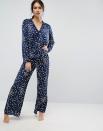 <p><a rel="nofollow noopener" href="http://www.asos.com/asos/asos-star-print-satin-long-sleeve-shirt-long-leg-pyjama-set/prd/7103245" target="_blank" data-ylk="slk:ASOS, £34;elm:context_link;itc:0;sec:content-canvas" class="link ">ASOS, £34</a> </p>