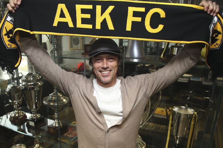 Matías Almeyda asumió como entrenador de AEK Atenas de Grecia en mayo del 2022