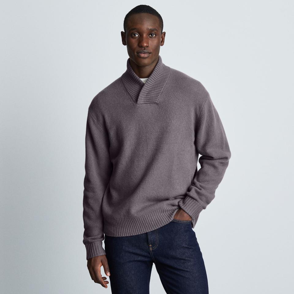 The Felted Merino Shawl-Collar Sweater