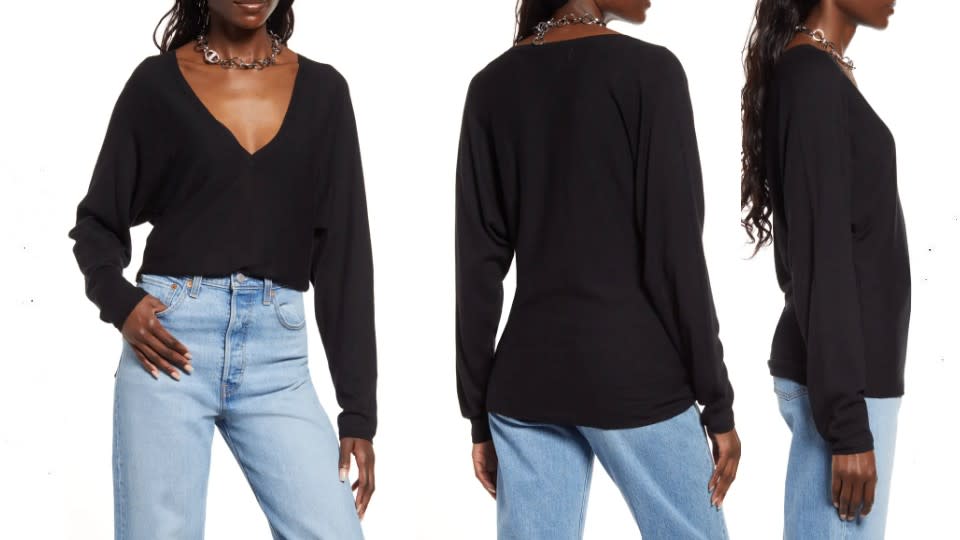 Open Edit V-Neck Dolman Sleeve Sweater - Nordstrom, $35 (originally $40)