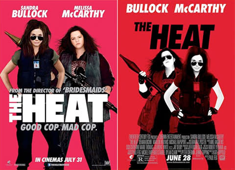 the heat uk us movie posters