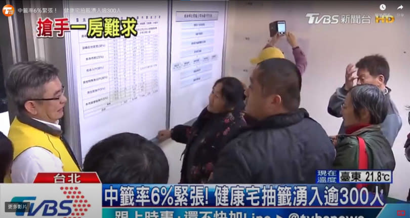 台北市社會住宅僧多粥少，中籤率往往都是個位數，更有許多資格不符的弱勢民眾難受到照顧。（圖／翻攝TVBS新聞）