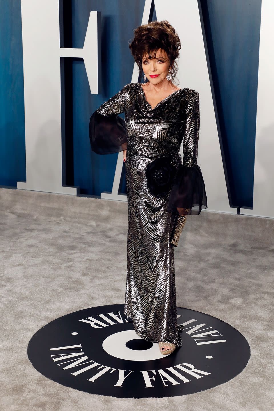 <p>Joan Collins at the Vanity Fair Oscars afterparty.</p>