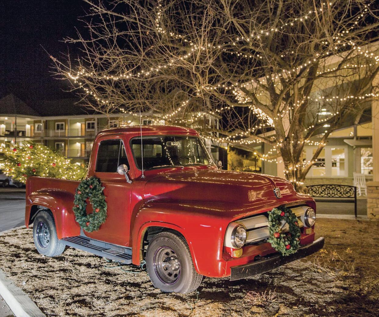 After Dick Jones passed away, his truck was decorated for the holiday in 2017.