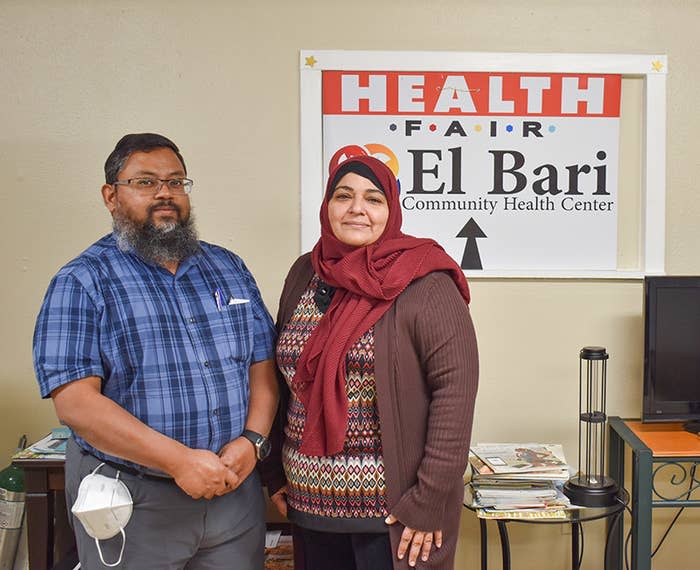 Dr. Sarah Samreen and Dr. Suhaib Haq in El Bari Community Health Center