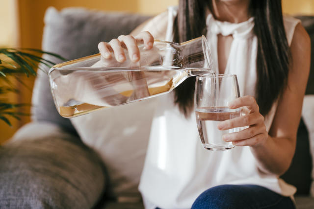 Charbon actif pour filtrer l'eau du robinet