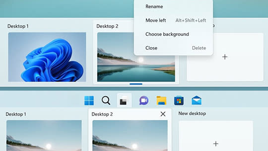 Microsoft Windows 11 virtual desktops