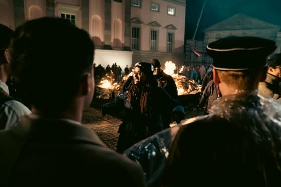 Ava DuVernay directs on the set of 'Origin,' at the Bebelplatz in Berlin.<span class="copyright">Atsushi Nishijima—NEON</span>