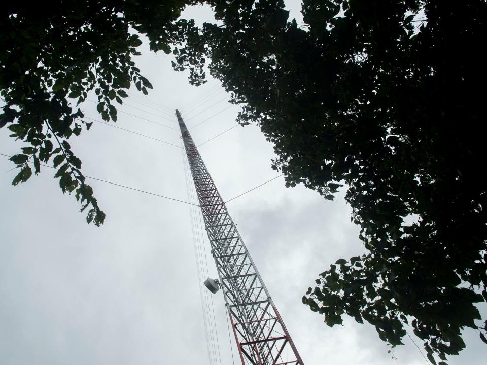 At 1,752 feet tall, the WIMZ tower in East Knox County was briefly the tallest structure in the world when WBIR built it in 1963.