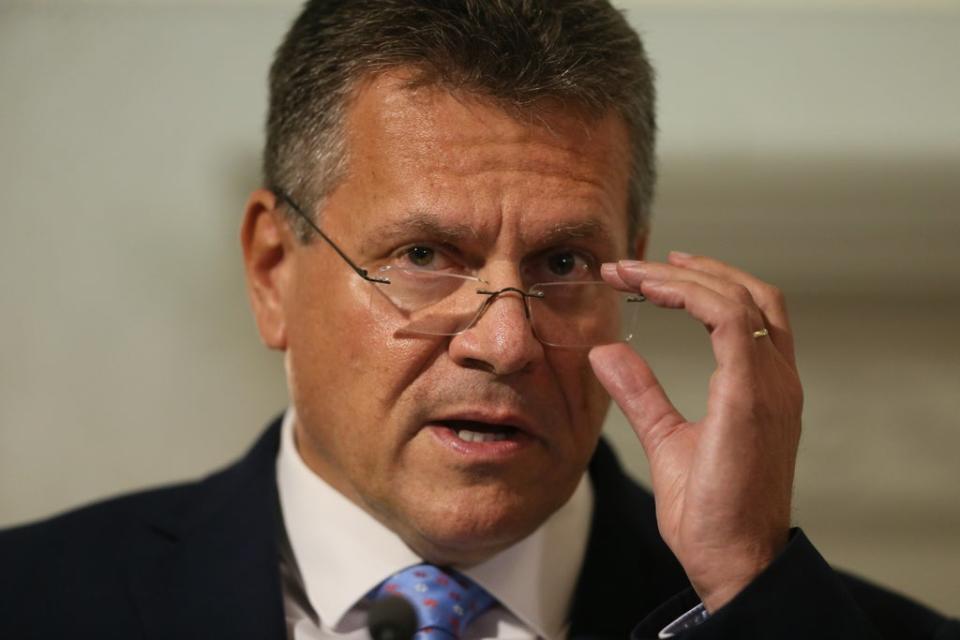 European Commission vice president Maros Sefcovic (Brian Lawless/PA) (PA Wire)