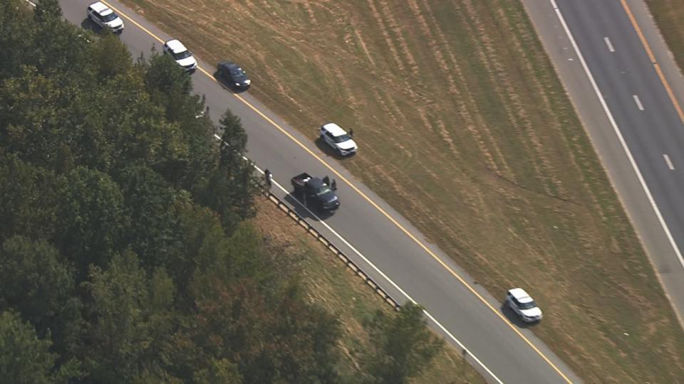 Search in the woods triggers lockdown for nearby high school, CMS says