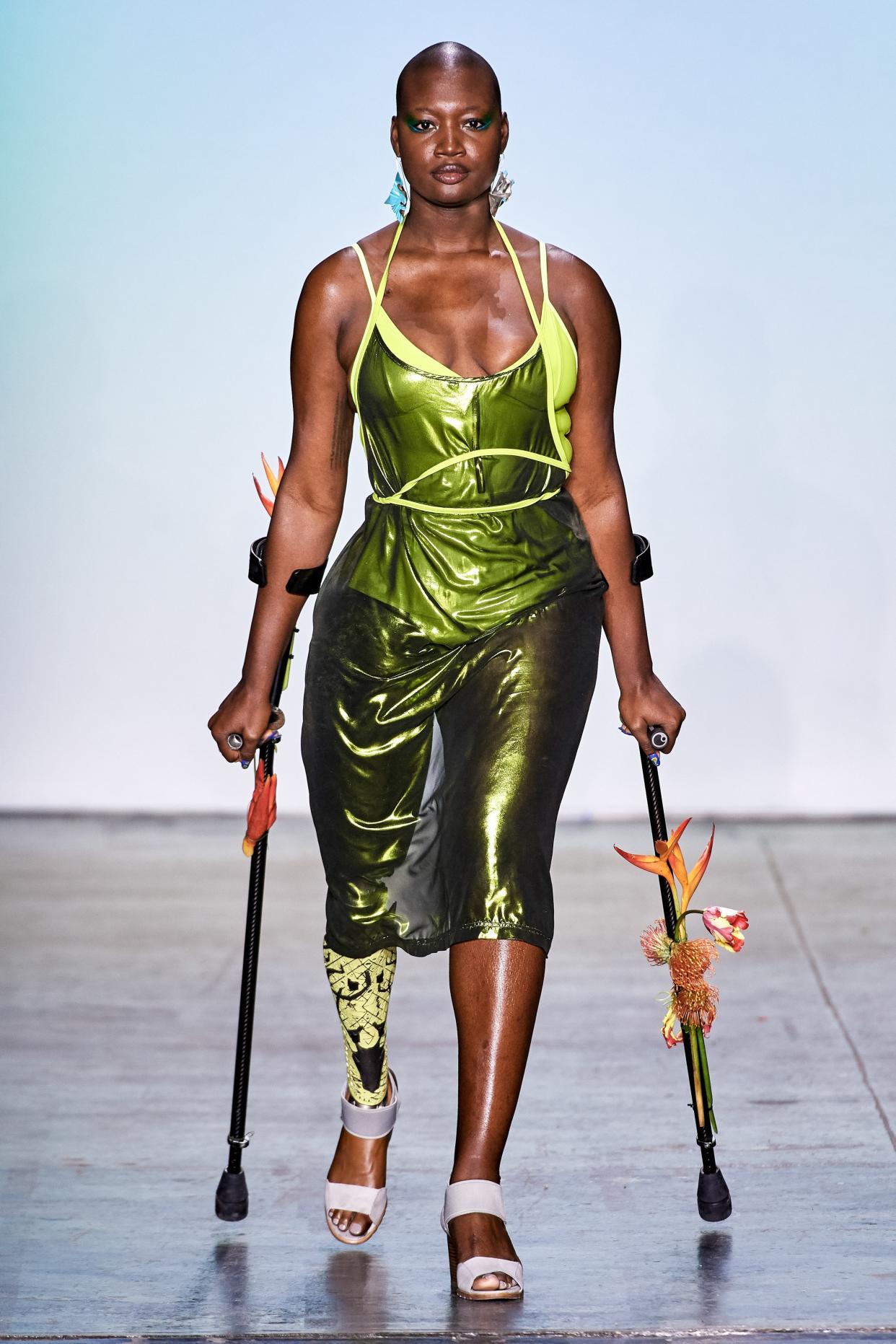 Mama Cax in Chromat’s fall 2019 show