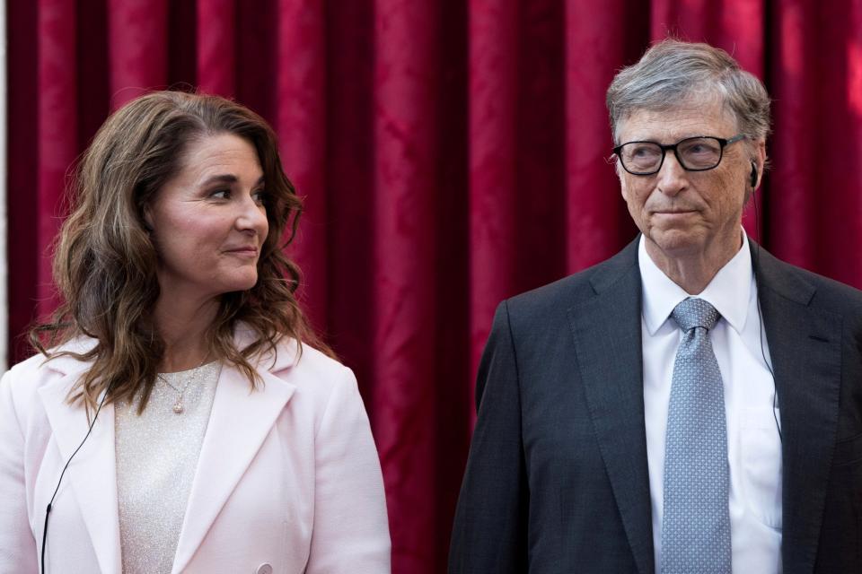 <p>Bill Gates and his wife Melinda</p> (REUTERS)