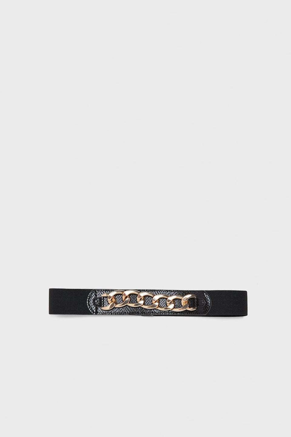 Zara Stretchy Belt With Chain