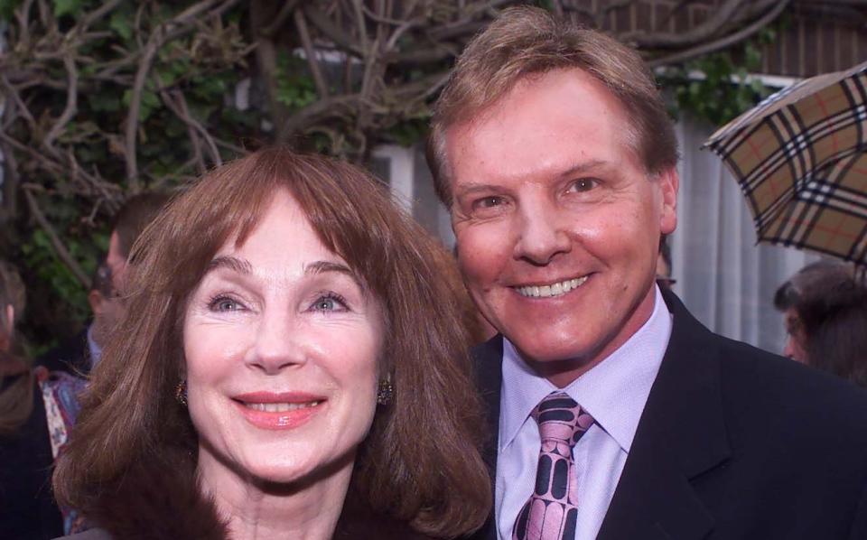 Shirley Anne Field with singer Jess Conrad in 2001