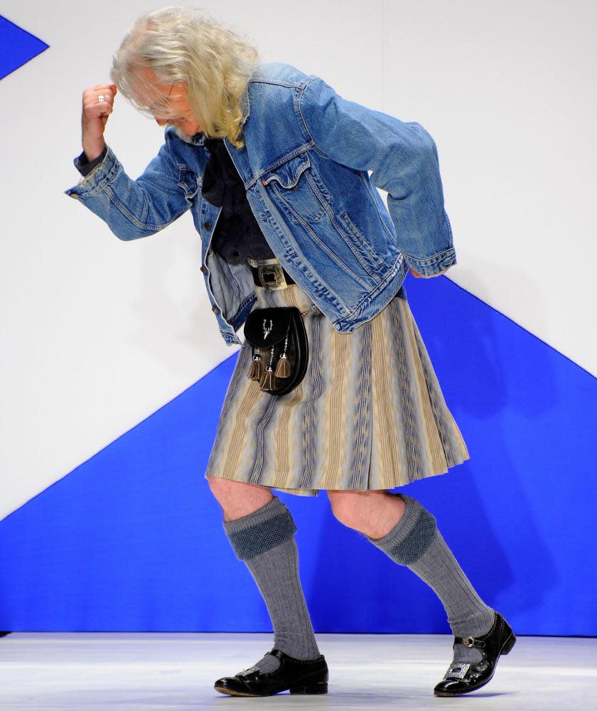 Billy Connolly in a kilt in 2011