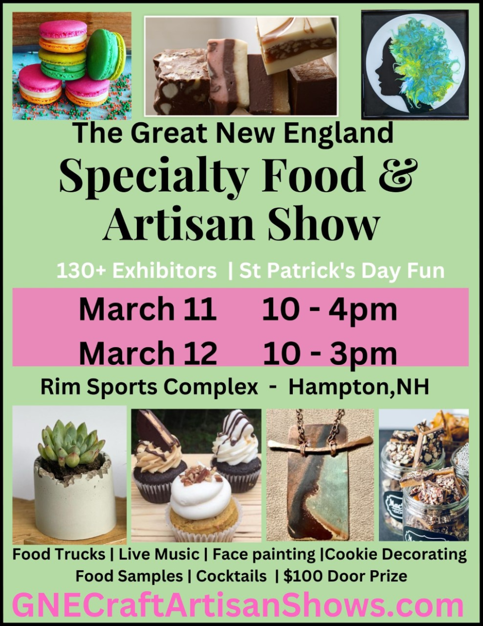 The Great New England Craft & Artisan show is coming to the Seacoast on Saturday, March 11 and Sunday, March 12, 2023.