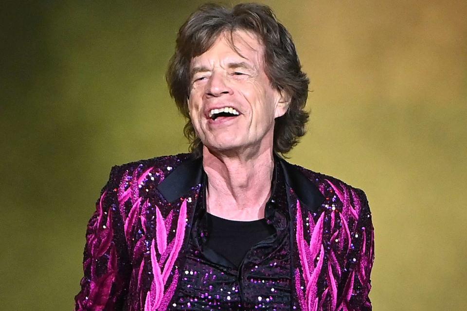 <p>Paras Griffin/Getty </p> Mick Jagger performs in Atlanta in November 2021.