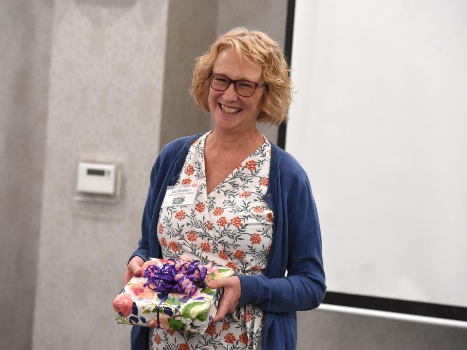 Liz Benbow, a reading specialist at Stuarts Draft Elementary School, was named Augusta County's teacher of the year. She was honored during a ceremony Friday at Best Western in Waynesboro.