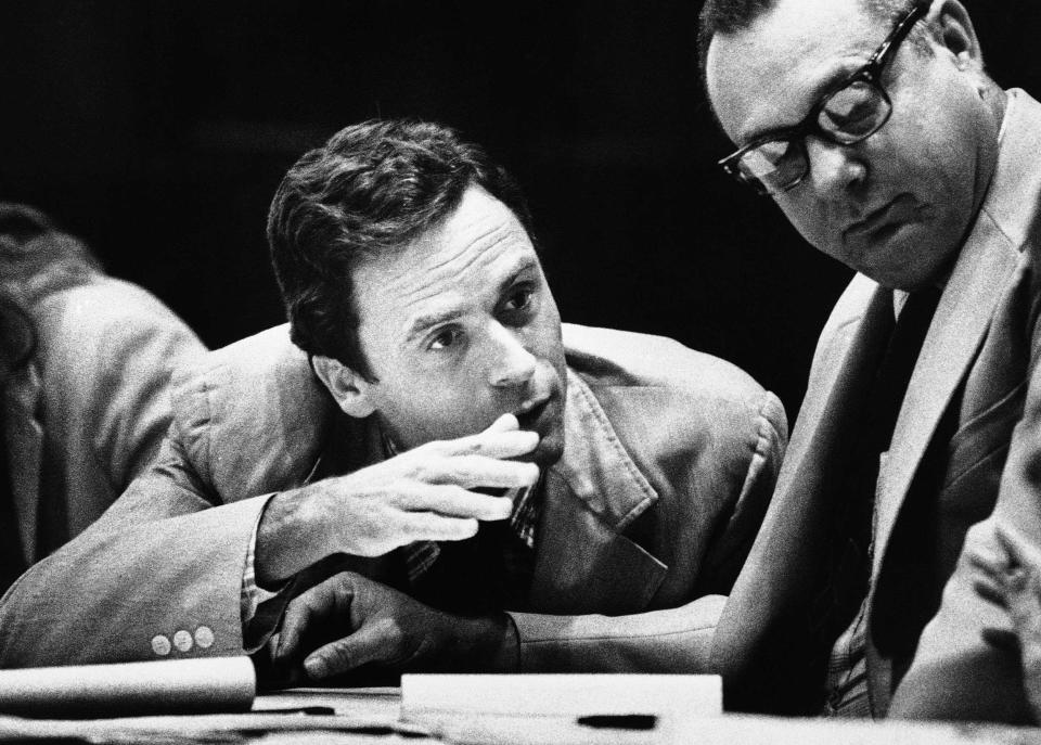Ted Bundy participated in his own defense, along with a team of public defenders.  / Credit: AP
