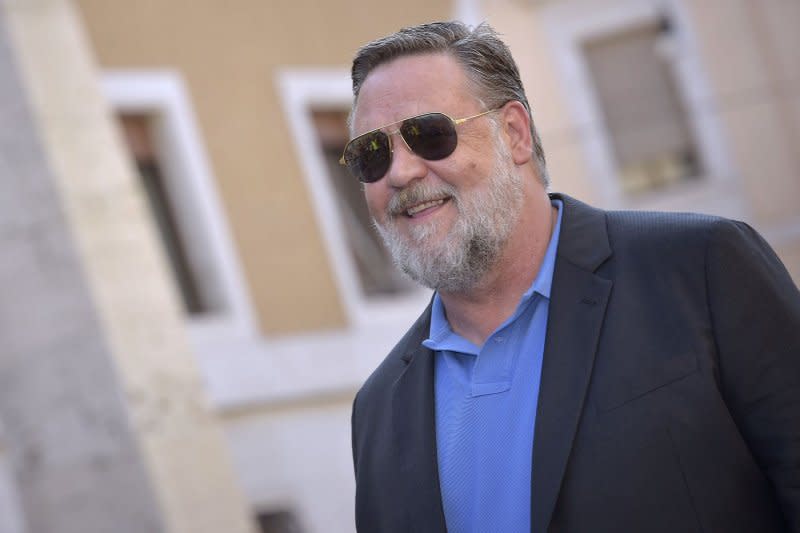 Russell Crowe attends the red carpet at Alice Nella Città during the 17th Rome Film Festival at Auditorium della Conciliazione on October 15, 2022 in Rome, Italy. The actor turns 60 on April 7. File Photo by Rocco Spaziani/UPI