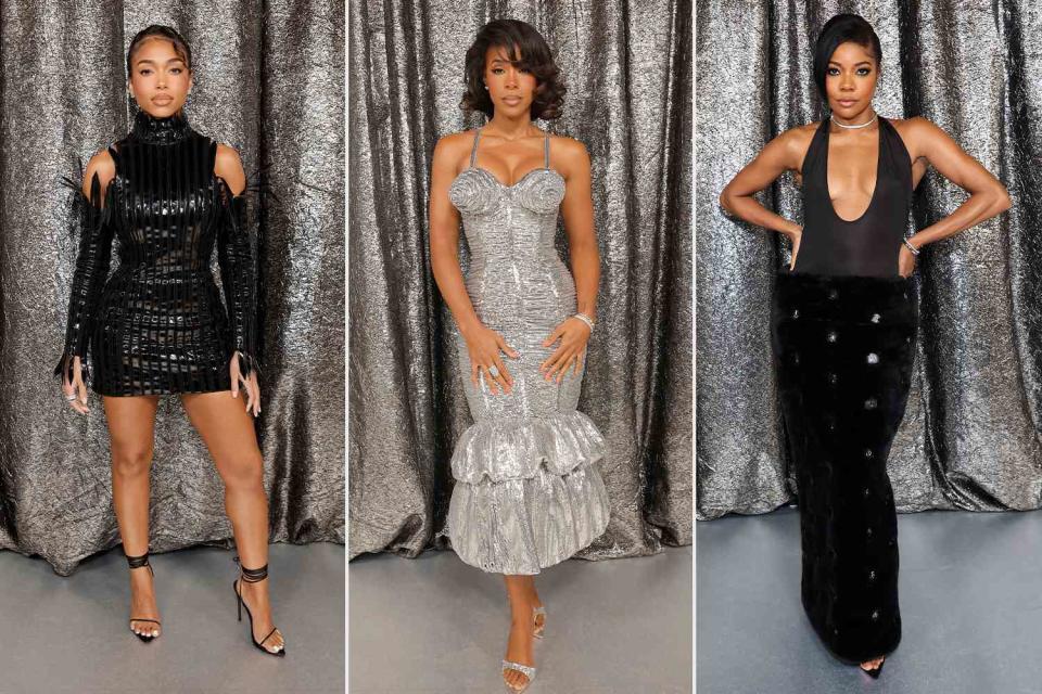 <p>Emma McIntyre/WireImage, Amy Sussman/WireImage </p> Lori Harvey, Kelly Rowland and Gabrielle Union