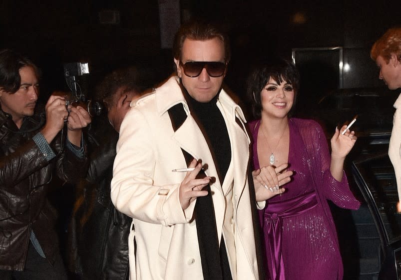 Ewan McGregor as Halston and Krysta Rodriguez as Liza Minnelli